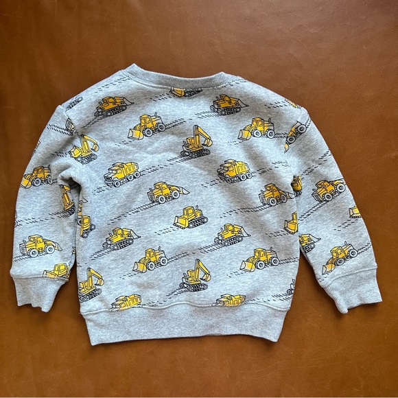 Construction Trucks Fleece Sweatshirt, 3T - Picture 3 of 3